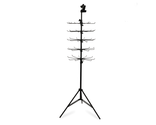 Вращающаяся пятиярусная стойка JBH-5HAIR-PR1 с крючками и креплением для схемы по плетению кос