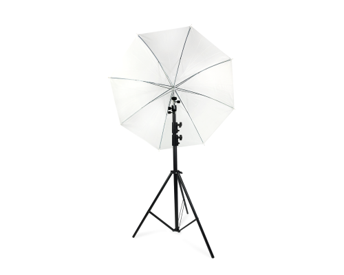 Быстросъемное крепление для камеры, резьба 3/8, 1/4 и в паз, и фотозонт UW-100 на напольной стойке BHS-250