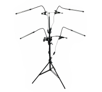 Фитолампы на 1 панель для растений на напольной двухъярусной подставке LS-EC-2