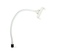 Держатель для телефона 57-85 мм на гибком креплении, резьба 1/4, цвет белый