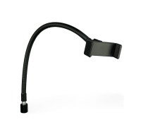 Держатель для телефона 57-85 мм на гибком креплении, резьба 1/4, цвет черный