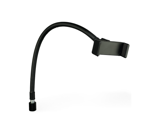 Держатель для телефона 57-85 мм на гибком креплении, резьба 1/4, цвет черный