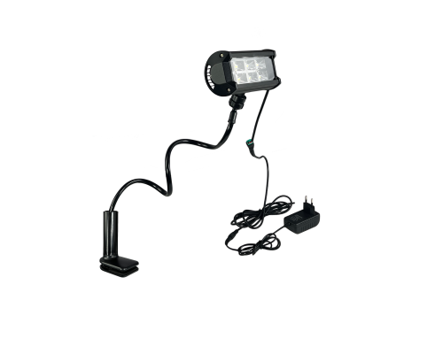 Проявочная лампа PAI-1, лампа маляра на гибком креплении с зажимом