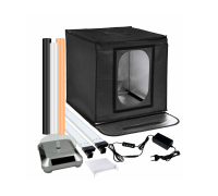 Фотобокс для предметной съемки с LED подсветкой и вращающаяся подставка