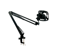 Держатель для микрофона с креплением прищепка на пантографе STS