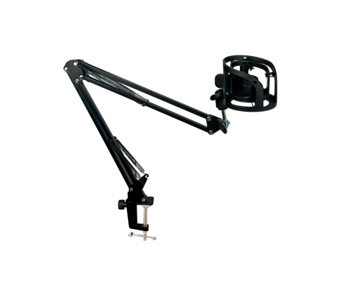 Держатель для микрофона с креплением прищепка на пантографе STS