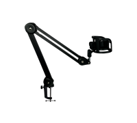 Держатель для микрофона с креплением прищепка на пантографе PTS