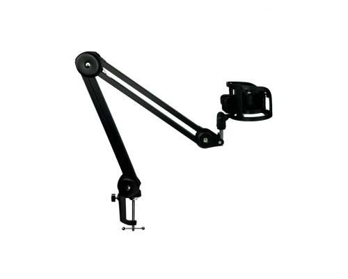 Держатель для микрофона с креплением прищепка на пантографе PTS