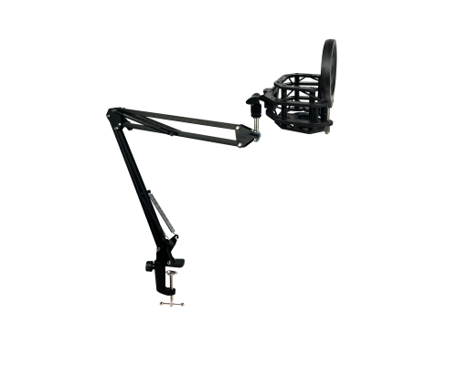 Держатель для конденсаторного микрофона со встроенным поп-фильтром на пантографе STS