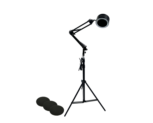 Вытяжка напольная с подсветкой и сменными фильтрами для наращивания ресниц