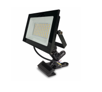 Светодиодный строительный прожектор 50 Вт 3000K, теплый свет, на металлической прищепке PR1