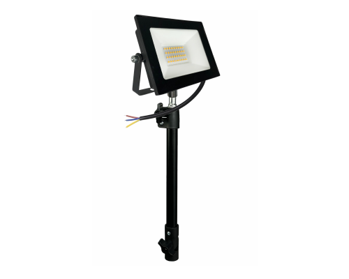 Светильник прожектор, 30Вт 3000K теплый свет, на телескопической палке-ручке ECO
