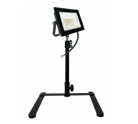 Светильник прожектор 30Вт 3000K теплый свет, на телескопической палке-ручке ECO и настольной подставке