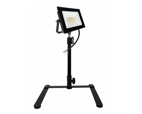 Светильник прожектор 30Вт 3000K теплый свет, на телескопической палке-ручке ECO и настольной подставке