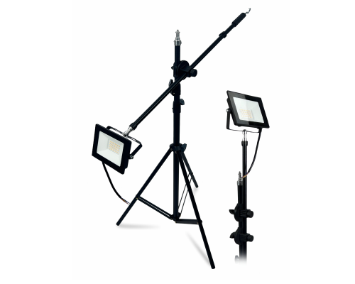 Прожектор светодиодный 30Вт 3000K теплый свет, на усиленном штативе LS240K-NP с возможностью наклона верхней секции