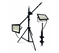 Прожектор светодиодный 50Вт 3000K теплый свет, на усиленном штативе LS240K-NP с возможностью наклона верхней секции