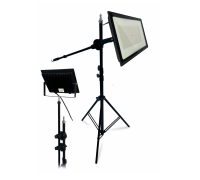 Прожектор светодиодный 200Вт 3000K теплый свет, на усиленном штативе LS240K-NP с возможностью наклона верхней секции