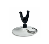 Подставка рогатка под удочку с креплением на лодку, цвет черно-белый