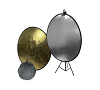 Отражатель для фото и видео, светоотражатель 2в1, 110 см, с креплением PSH-14 на штативе JBH