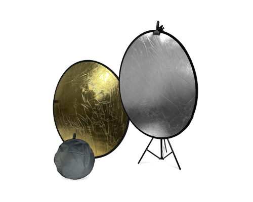 Отражатель для фото и видео, светоотражатель 2в1, 110 см, с креплением PSH-14 на штативе JBH