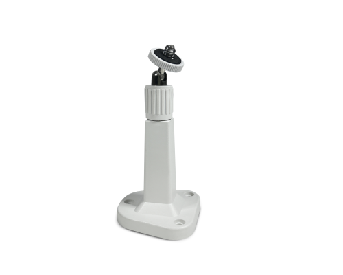 Пластиковый кронштейн крепление для камеры видеонаблюдения с резьбой 1/4 и 3/8, белый