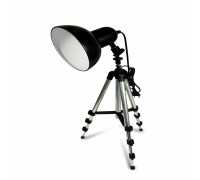 Напольный светильник LMB-3110-SH light на треноге со средним абажуром, черный