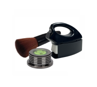 Прижим стальной и антистатические щетки IR-1 и MUP-1 для чистки виниловых пластинок