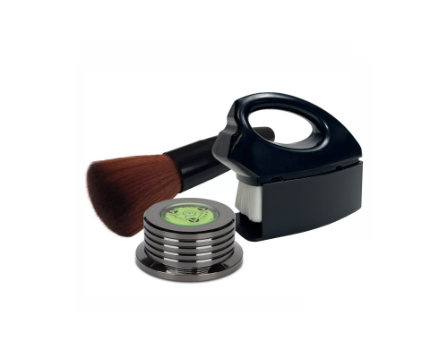 Прижим стальной и антистатические щетки IR-1 и MUP-1 для чистки виниловых пластинок