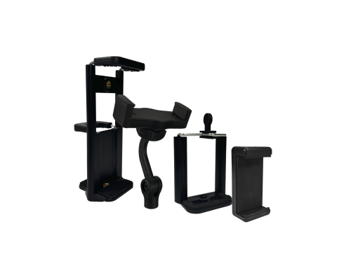 Комплект из 3 держателей телефона и двухстороннего зажима для смартфона и планшета