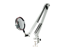 Лупа настольная на белом пантографе NB-35W и струбцине до 4,6 см