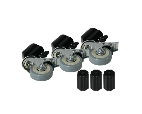 Колеса для стоек до 15 мм, ролики для светильников напольных, студийного оборудования, диаметр 50 мм, 3 шт