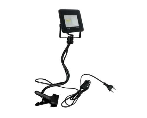 [СГП] Прожектор 20 Вт, 6500K, на гибком креплении для подсветки и работ в гараже