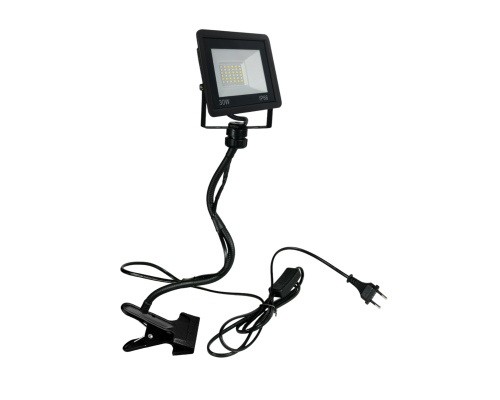 [СГП] Прожектор 30 Вт, 6500K, на гибком креплении для подсветки и работ в гараже