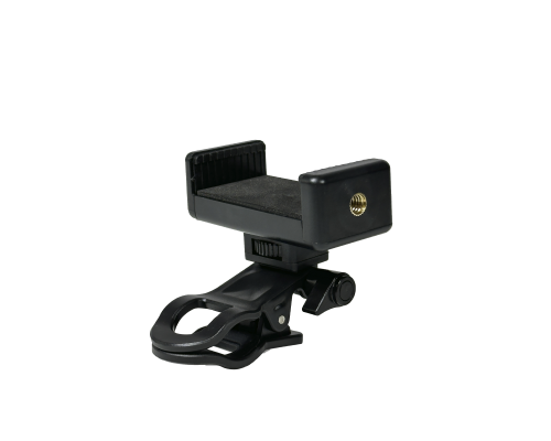 Держатель для съемки смартфоном до 85 мм на зажиме прищепке, цвет черный