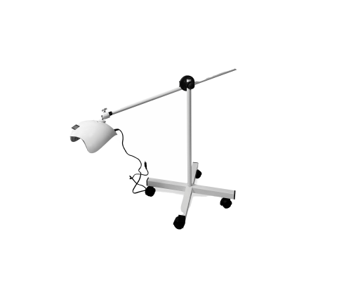 Лампа 48Вт для сушки ногтей для маникюра и педикюра на белой мобильной стойке