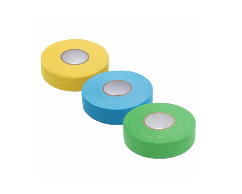 Хоккейная лента для клюшки, цвет желтый, зеленый и голубой, ширина 2.5см, длина 25м