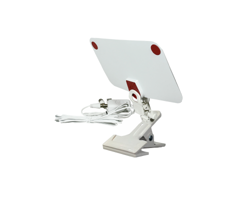 Телевизионная антенна для цифрового ТВ с усилителем, белая, на прищепке PR1-W-Z