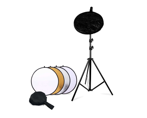 Отражатель для фото и видео, светоотражатель 5в1, 30 см, с креплением PSHB-14 на штативе JBH