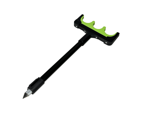 Подставка телескопическая с держателем для 3 удочек, цвет зеленый