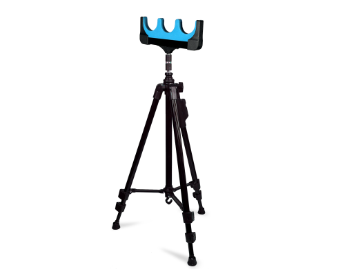 Держатель под 3 удочки на телескопической подставке NP-8810 light, цвет синий