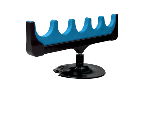 Подставка под 5 удочек с креплением на лодку, цвет синий