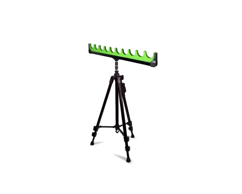 Держатель под 10 удочек на телескопической подставке NP-8810 light, цвет зеленый