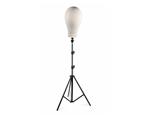 Мягкий манекен, голова для парика, обхват головы 24 дюйма, на стойке JBH-SH