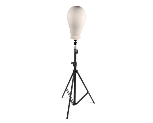 Мягкий манекен, голова для парика, обхват головы 24 дюйма, на усиленной стойке LS-SH