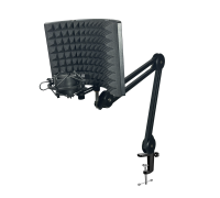 Акустический экран AK04, размер 19х28 см, с переходниками и держателем микрофона паук P2, на пантографе PTS