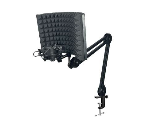 Акустический экран AK04, размер 19х28 см, с переходниками и держателем микрофона паук P2, на пантографе PTS