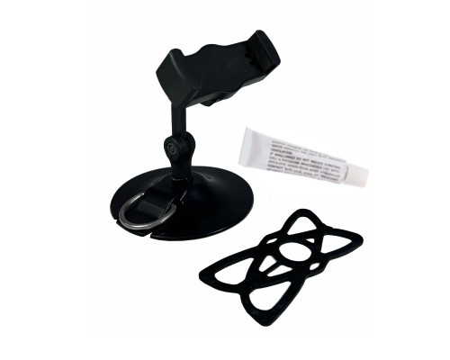 Держатель для съемки смартфоном до 85 мм с фиксатором на креплении для сапа, лодки, цвет черный, с клеем