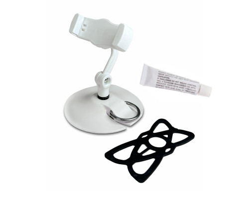 Держатель для съемки смартфоном до 96 мм с фиксатором на креплении для сапа, лодки, цвет белый, с клеем