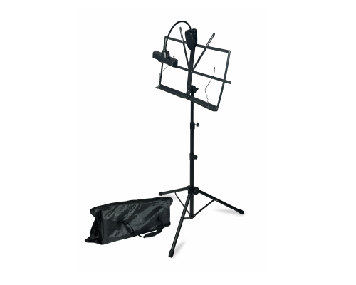Подставка для нот PSS-01 складной пюпитр на стойке с сумкой для переноски и подсветкой 10LED