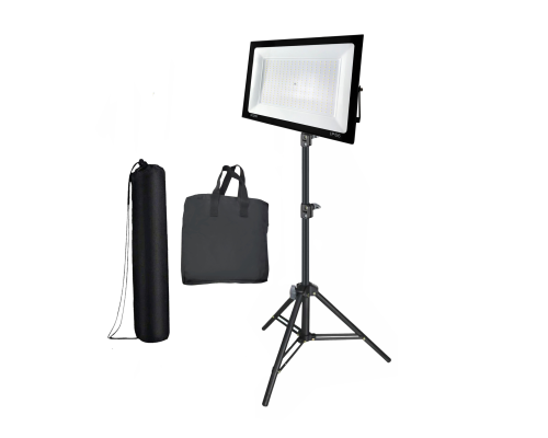 Светодиодный строительный прожектор 300 Вт 6500K на штативе LS с сумками для переноски